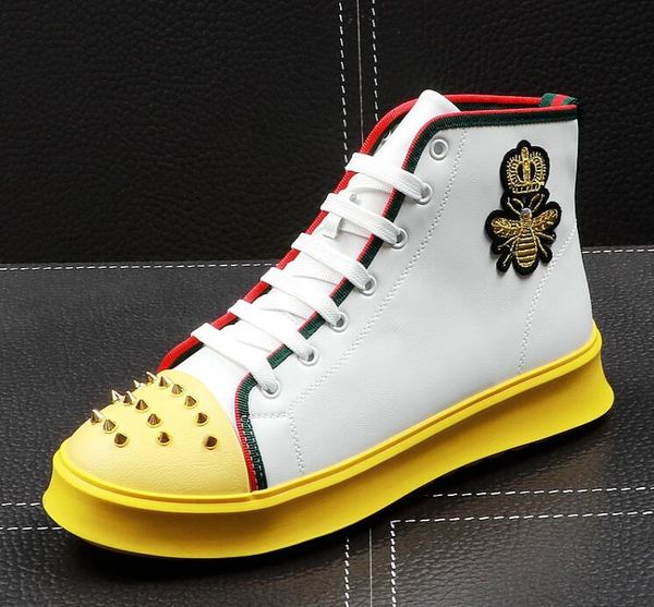 

Модная мужская повседневная обувь, модная обувь, вышивка, мужская обувь, кеды, кро