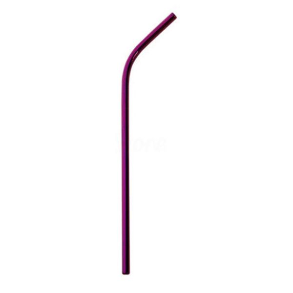 

304 stainless steel straws reusable bent straight metal colorful straws curly drinking straws eco friendly straw cleaner brush ing