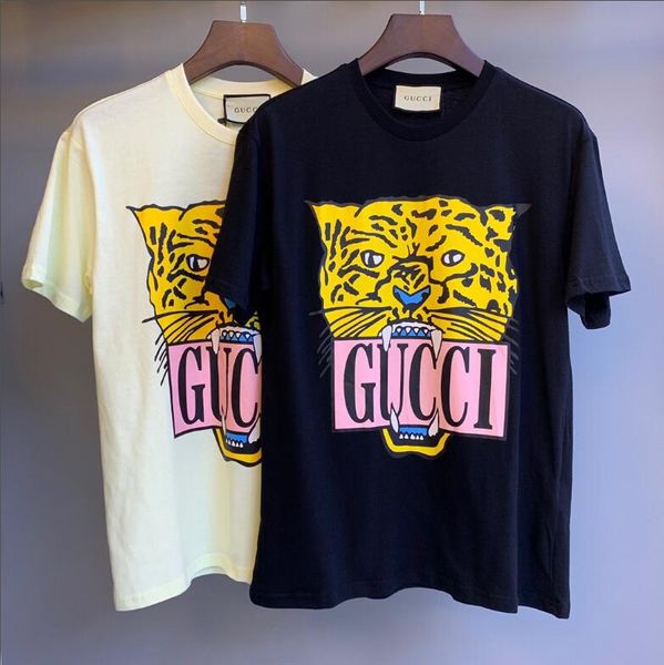 

summer brand t shirt for women tshirts with letters animal printted fashion short sleeve lady tee shirt casual clothing 2 colors -2xl, White