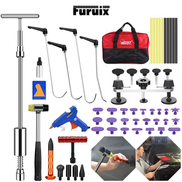 

furuix paintless dent repair push rods pdr tools puller lifter line board removal toolskit