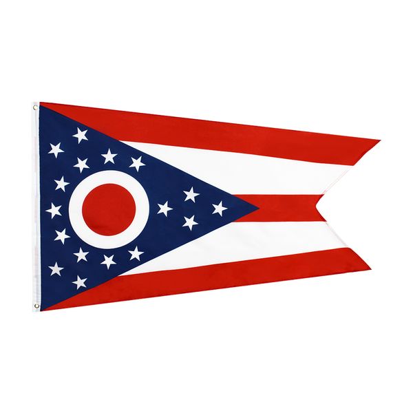 3x5ftts 90x150cm Ohio State Flag Regional Factory Direct Wholesale Doppio cucitura