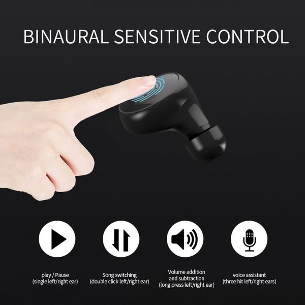 

C5 TWS касания Bluetooth V5.0 наушники HD Wireless шумоподавлением Наушники IPX8 Водонепроницаем