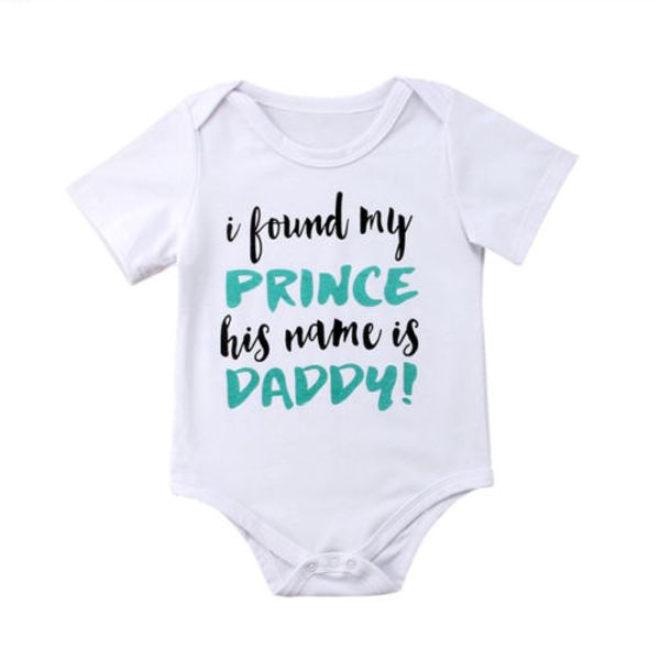 

2019 новый бренд новорожденные ребёнки принц папа bodysuits комбинезон женский пляжный костюм outfitsclothes лето, Blue