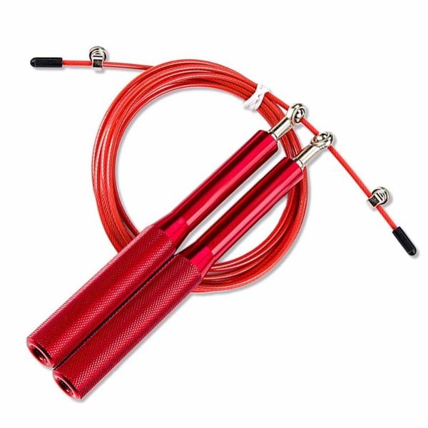 

sport crossfit speed jump rope ball bearing metal handle skipping stainless steel cable fitness equipment