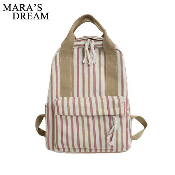 

mara's dream 2019 new striped backpack women travel backpack lightweight large capacity multifunctional women
