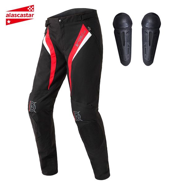 

2019 new motorcycle pants motocross pantaloni pantalon moto pants riding off-road motorbike knee protective motorcycle trousers, Black;blue