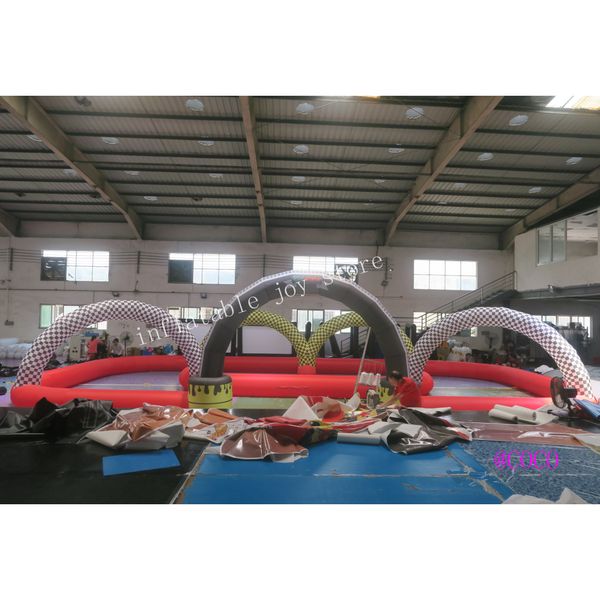 

custom made cars race track zorb ball, inflatable go kart race track