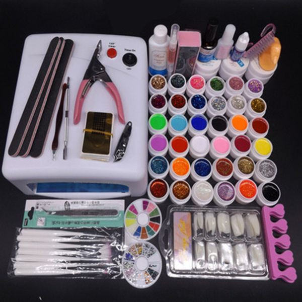 

nail set 36w / 24w sunx plus uv led lamp dryer with nail gel polish kit soak off manicure set gel polish for art tools