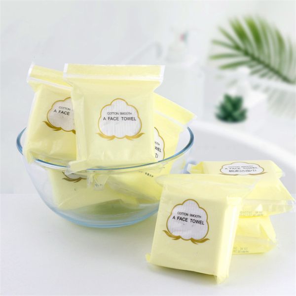 

wholesale disposable wash towel cotton absorbent water beauty salon cleansing towel dry and wet dual use convenient to carry makeup remover