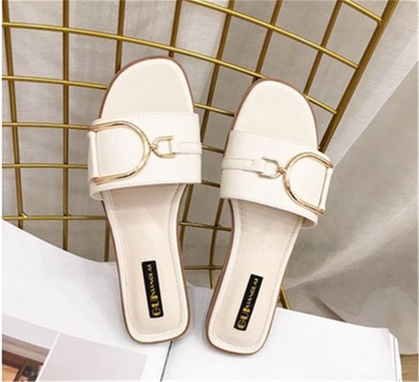 

2020ggbrand women sandals flip flops designer shoes luxury slide summer fashion wide flat slippery sandals slipper flip flop size 35-42, Black