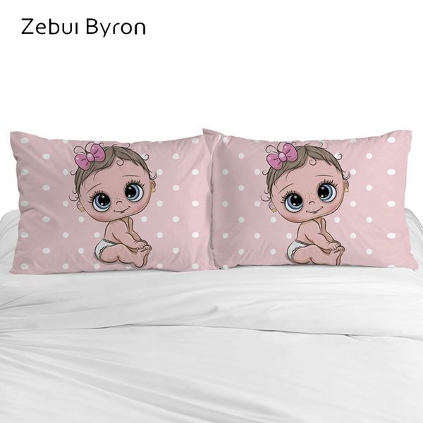 

3d cartoon pillow cases custom,2 pcs pillowcase 45*45 for kids/baby/children,decorative pillow cover,bedding pink girls baby