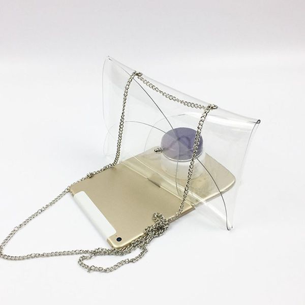 

1pc women's pvc clear transparent crossbody shoulder bag beach purse bag new