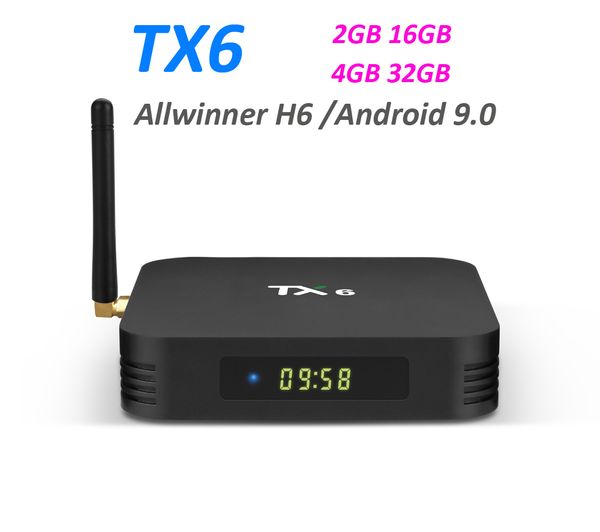 

Tanix tx6 android 9 0 tv box allwinner h6 quad core 2 4g wifi media player 4k ultra hd et boxe 4gb ram 32g rom 2g16g tv box