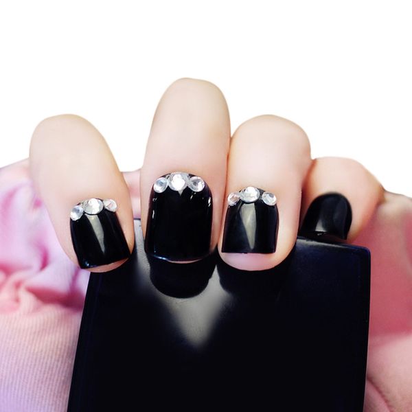 Rhinestone Decoration Nail Art False Nails Shine Fake Nail Tips