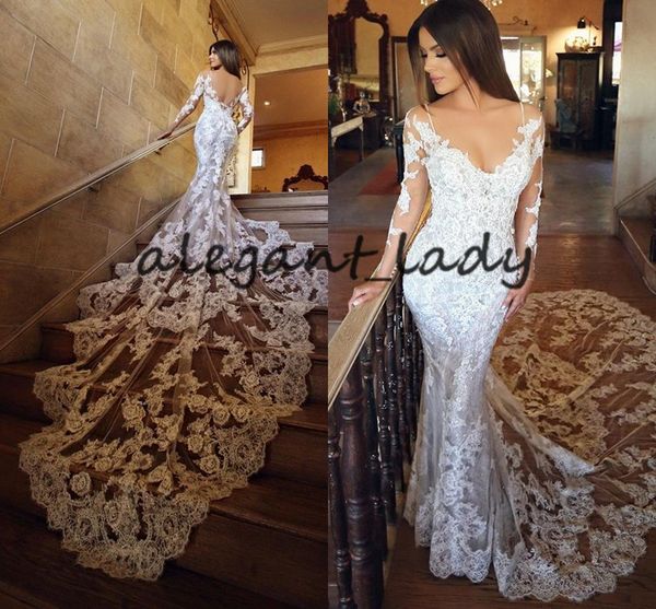 

2020 backless Ѭђалка вадебне пла Ѭоконе кѬђжева аппликаи иллзи длиннм Ѭђ, White