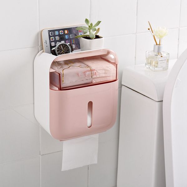 

toilet paper holder plastic bathroom double paper tissue box wall mounted paper shelf storage box toilet tissue dispenser
