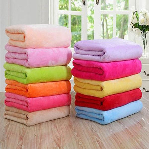 

70*100cm soft micro plush fleece blanket portable sofa throw rug travel warm blankets mechanical wash flannel blankets 1pcs