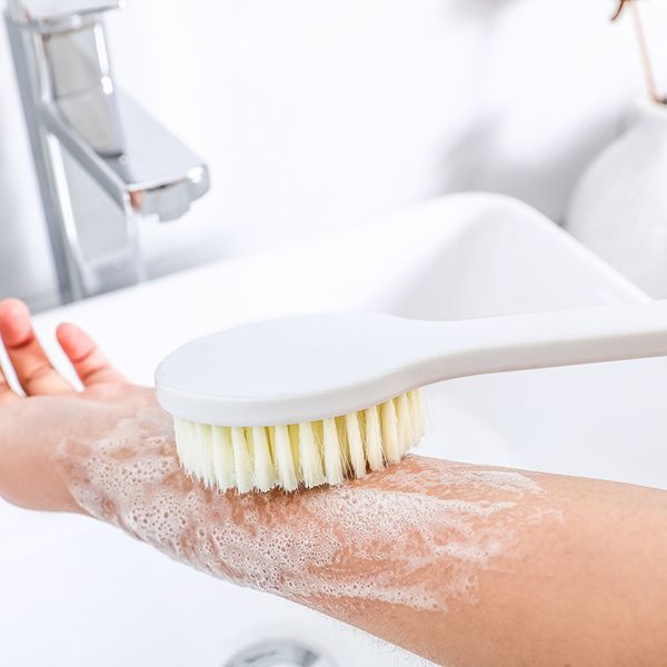 

long handle bath brushes white soft shower cleaning massage brushes body brush universal ing