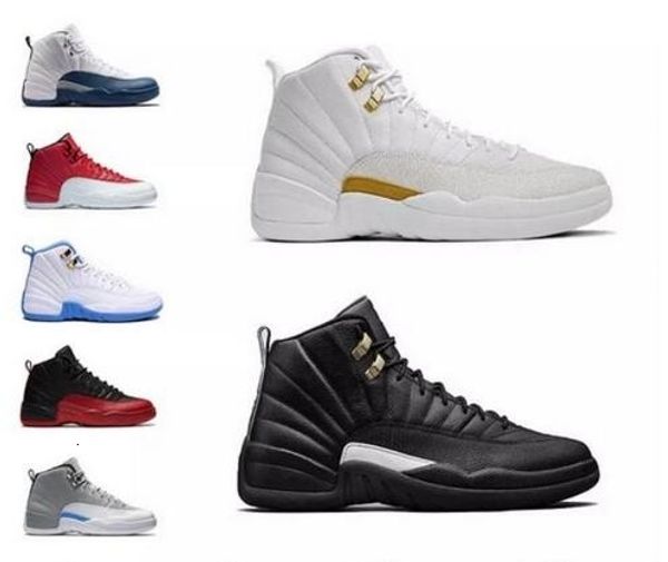 

12 12s basketball shoes international flight winter black michigan white gym red dark grey taxi flu game cny men sneakers