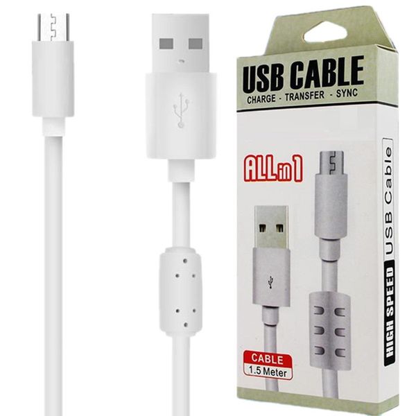 

5 футов тип c микро 5pin usb синхронизации данных зарядный кабель 1.5 м для samsung с6 с7 с8 край телефон htc android с розничной коробке