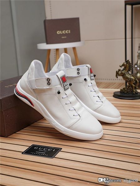 

explosive new product luxury designer men's casual shoes cowhide fabric sheepskin inner trendy comfortable size 38--44