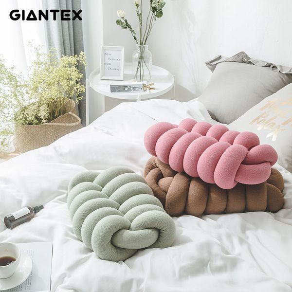 

giantex sofa decorative pillows throw knot ball cushion oblong pillow chair pillow back cushion home decor cojines coussin noeud