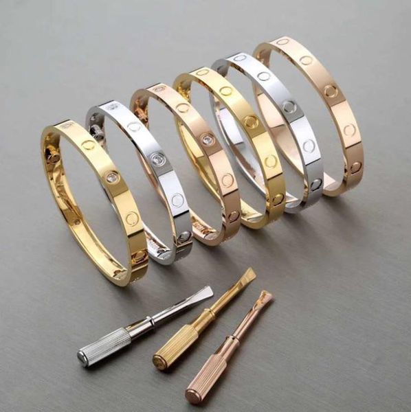 

titanium steel bracelet 18k rose gold classic bracelet accessories, Black