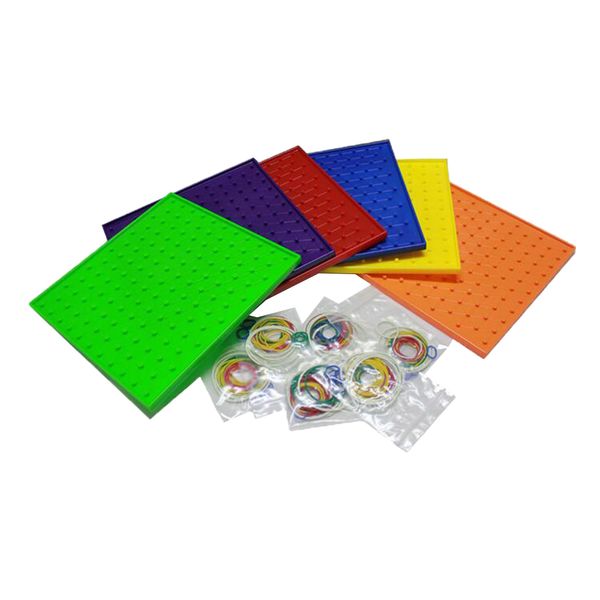 

6pcs 6-color threading plate creative puzzle connection early toy age 3