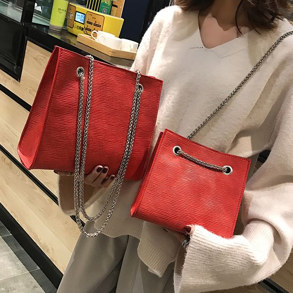 

роскошные сумки европейской моды леди тотализатор мешок 2019 новое качество кожа pu женщин конструктор сумки цепи плеча сумки