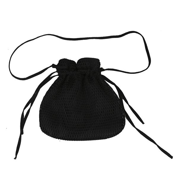 

korean fashion mesh breathable bucket bag summer travel beach bag shoulder messenger