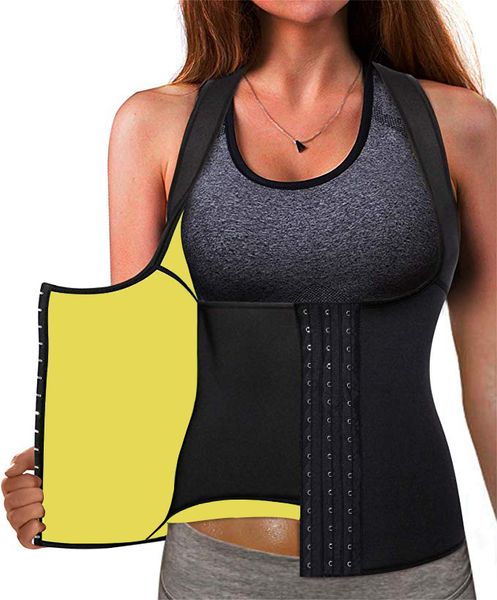 

женщины неопрена shaperwear талии тренер опоясывает похудение пояса shaper талии cincher vest пластика живота body fajas, Black;white