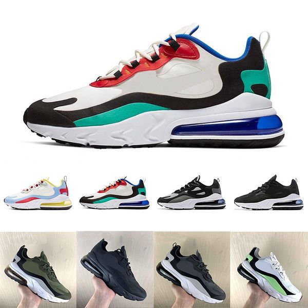 

2019 React men women Running Shoes BAUHAUS OPTICAL Triple Black White Light Beige HYPER JADE mens Trainers Breathable Sports Sneakers 36-45