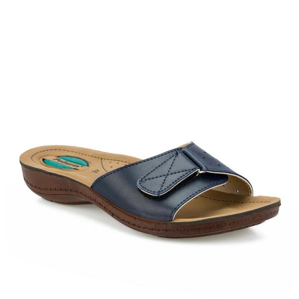 

flo 161197.z navy blue women 's slippers polaris, Black