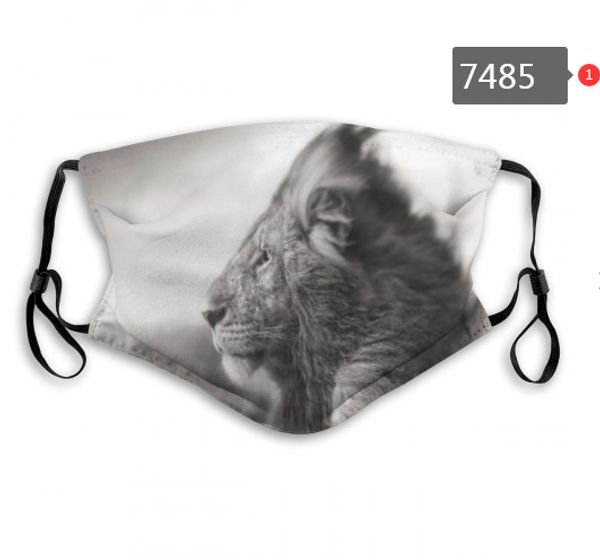 

dust men exclusive mask 2020 new and women fashion boy lion king cartoon 3d printed animal mask pm2.5 mask with filter 13, Blue