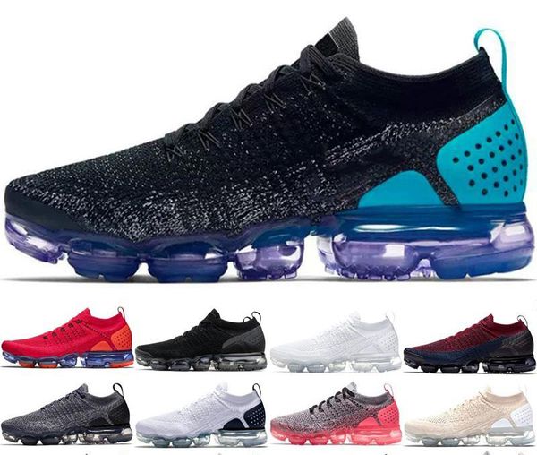 

black multi color knit 2.0 running shoes pure platinum men women breathable sneakers 1.0 triple black men designer shoes