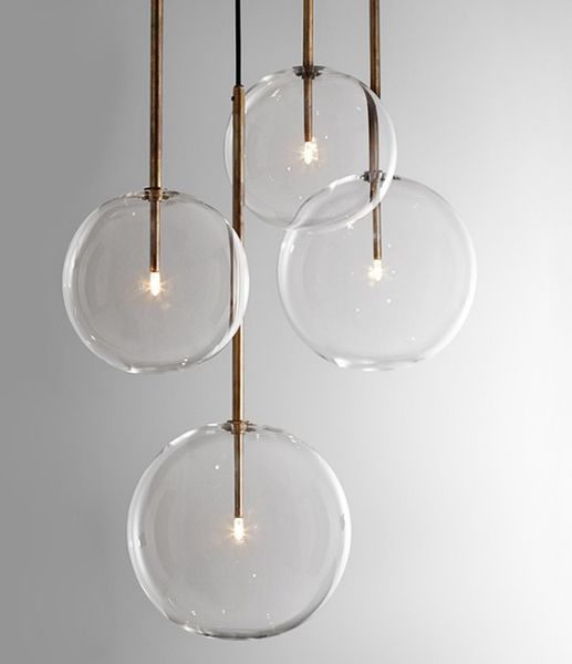 Pendelleuchte G9 Glas LED transparent Warmweiß Esszimmer