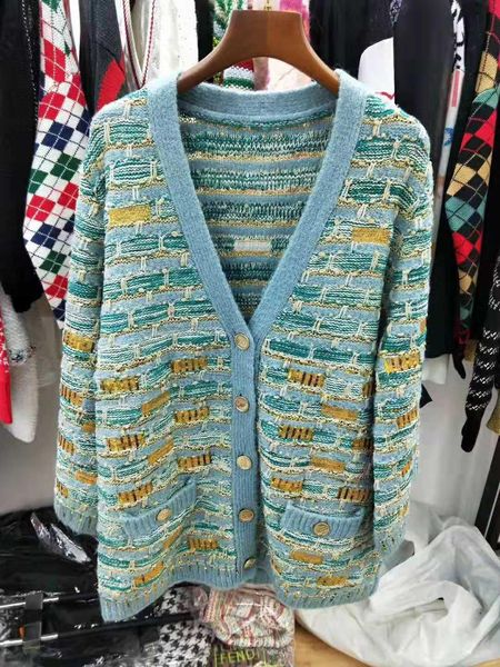 

1206 2020 весна v образным вырезом обычная с длинным рукавом бренд же стиль свитер мода кардиган свитер панелями цянь, White;black