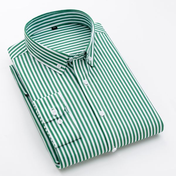 

мода полосатые рубашки мужчины бизнес повседневная с длинными рукавами slim fit рубашка мужские высококачественные корейские топы мужская од, White;black