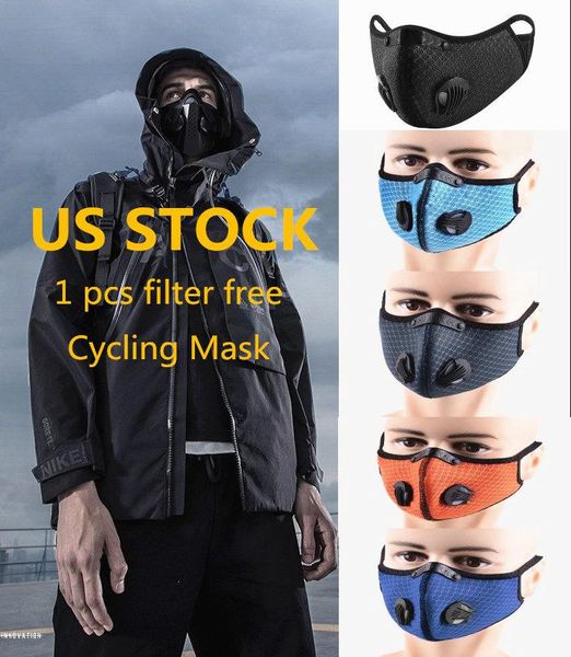 

Cyclying Face Mask With Filter Inserted Washable Reusable Protective Facial Mouth Mask MTB Riding Sports Outdoor Muffle Respirator FY9060