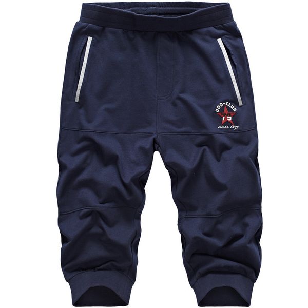 

2019 man motion свободное время шорты из семи частей мужской упругой силы джокер вязание брюки вэй 0, Black