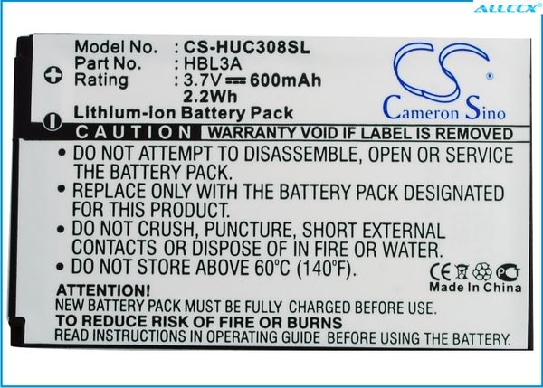 

кмеѬон киайко вокое каево 600mah аккђмђлоѬ hbl3a дл huawei c2601, c2607, c2610, c2611, c2801, c