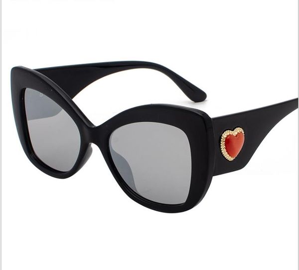 

new fashion frame sunglasses sunglasses large frame glasses unisex, White;black