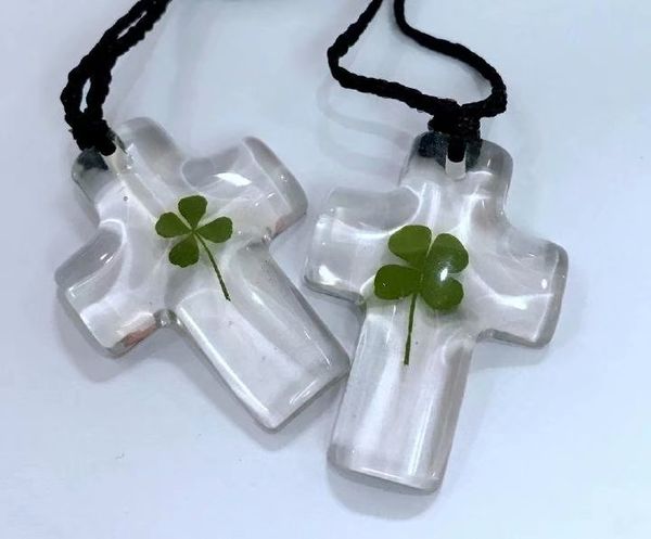 

yqtdmy 4 pcs new fashion four leaf clover pendant women party gift, Silver