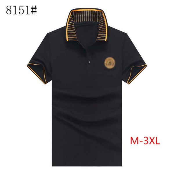 

designer mens polos shirts summer luxury polo for men soft t-shirts with embroidery brand striped neck solid clothing -3xl lr200527, White;black