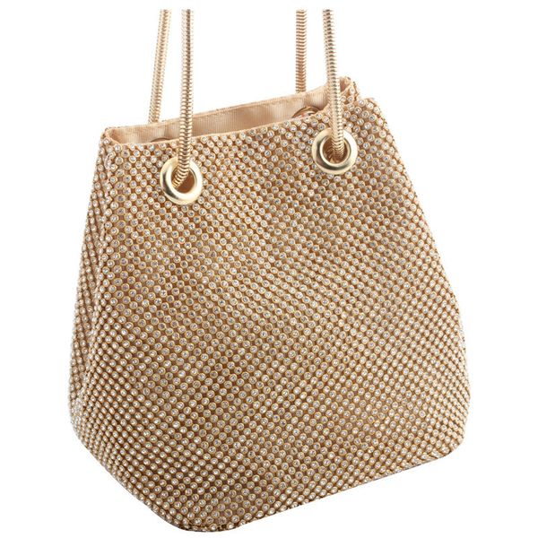 

evening bag diamond set crystal extra flashy diamond evening bag high-end net red bucket clutch ins