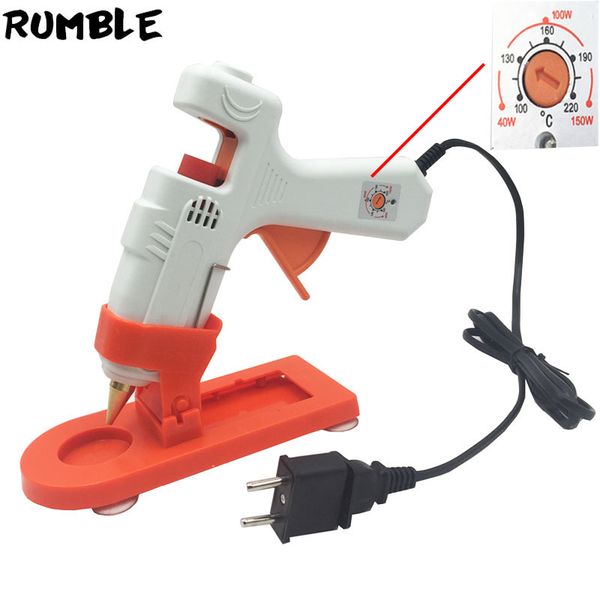 

40w-150w melt glue gun industrial adjustable glue gun 100-240v electric heat temperature repair tool with stand