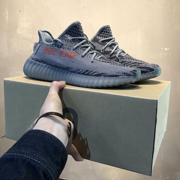 

2019 New 350 V2 Outdoor Shoes Static Sesame Butter Beluga 2.0 Semi Frozen Yellow Blue Tint Zebra Bred Cream White Outdoor Shoes