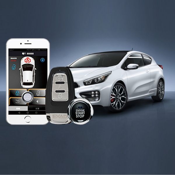 

auto remote start alarm phone control car alarm system keyless entry pke rfid lock lgnition start sby smart key