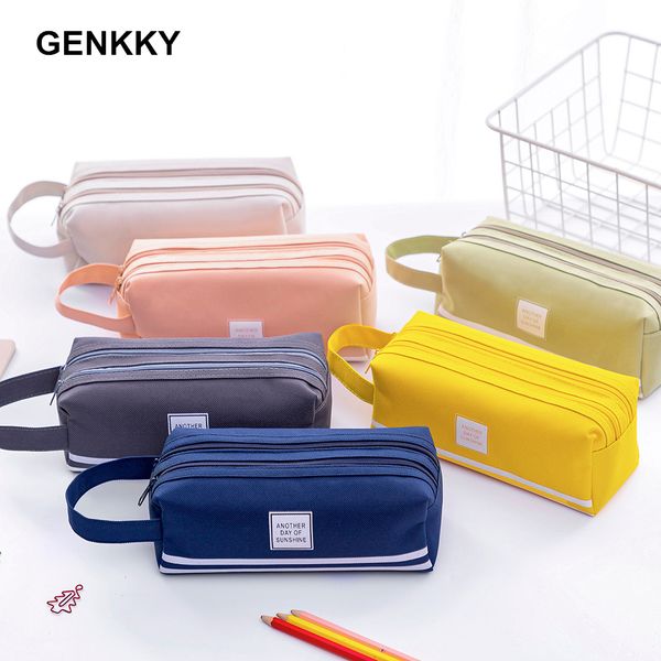 

creative cute school pencil case large big pen bag pouch multifunction stationery box supplies cosmetic box