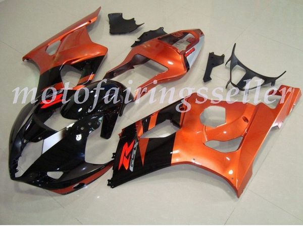 

new abs plastic fairings kit fit for suzuki gsxr1000 2003 2004 gsxr1000 03 04 injection mold black orange